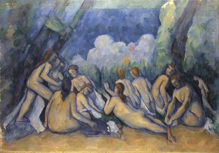 Les grandes baigneuses (Large Bathers) (mk09), Paul Cezanne